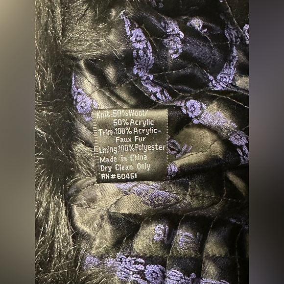 Kate Knit Beanie with Faux Fur Cuff by Surell - Picture 3 of 4